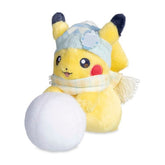 Snowball-Rolling Pikachu Snowy Softies Plush - 7 ¾ In.
