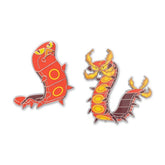 Sizzlipede & Centiskorch Pokémon Pins (2-Pack)