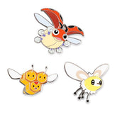 Ledyba, Combee & Cutiefly Pokémon Pins (3-Pack)