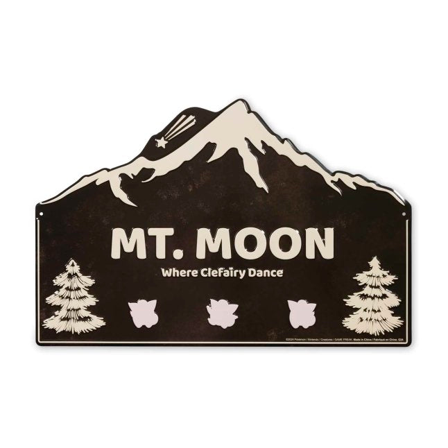 Mt. Moon Metal Sign