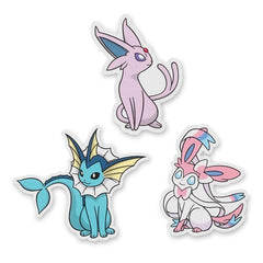 Vaporeon, Espeon & Sylveon Stickers (3-Pack)