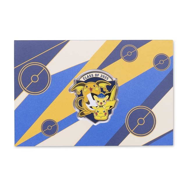 Pokémon Graduation: Pichu, Pikachu & Raichu Pin & Greeting Card