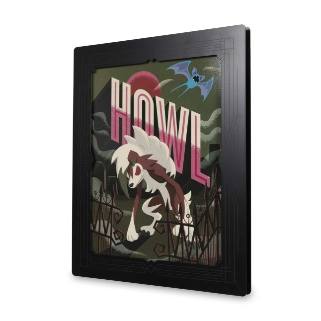 Lycanroc Cinema Scares Metal Wall Art