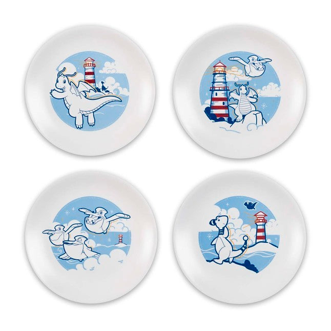 Pikachu, Dragonite, Ampharos & Pelipper Pokémon Summer Plates (4-Pack)