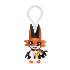 Scorbunny Pokémon Pumpkin Party Poké Plush Key Chain