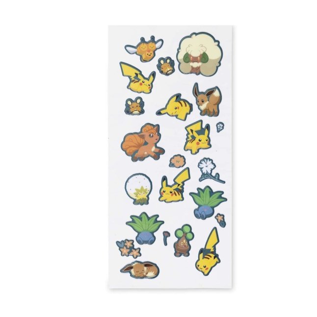 Pikachu Botanical Puffy Sticker Sheet