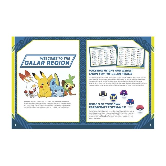 Pokémon Official Galar Region Activity Book