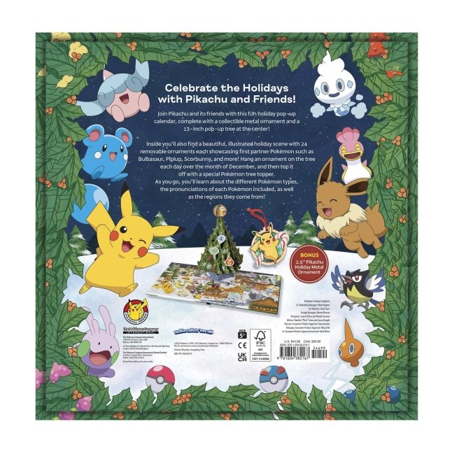 Pokémon Holiday Pop-Up Calendar (First Edition)
