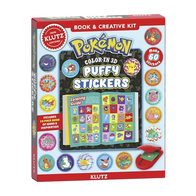 Pokémon Color-In 3D Puffy Stickers