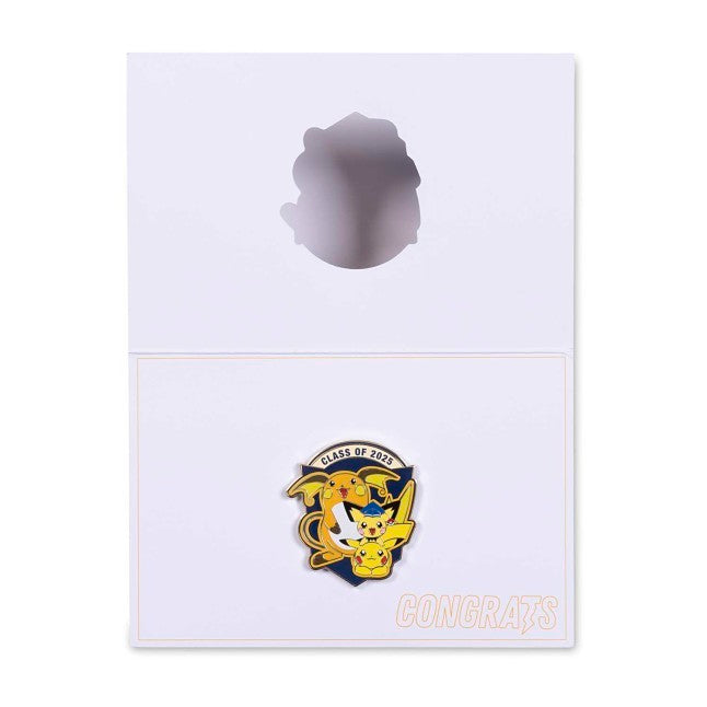 Pokémon Graduation: Pichu, Pikachu & Raichu Pin & Greeting Card