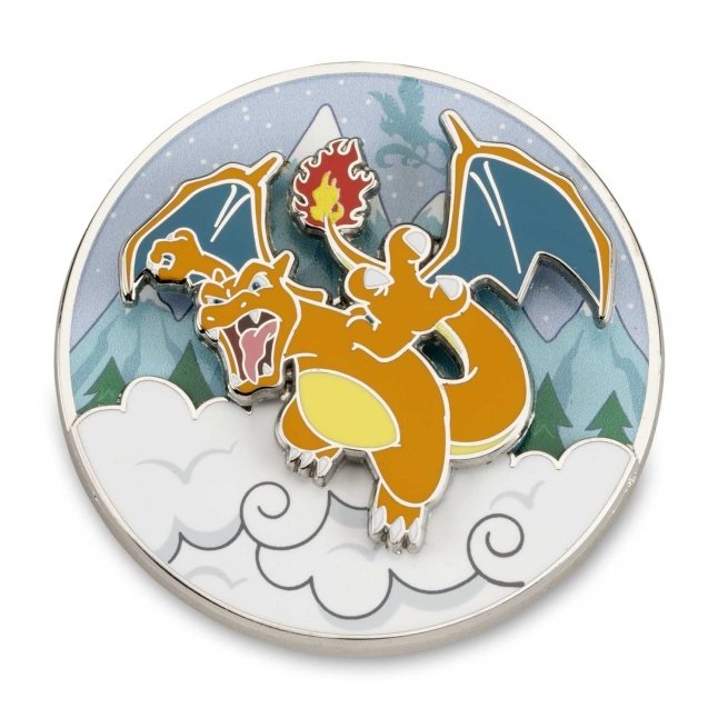 Charizard Flying High Pokémon Spinning Scenes Pin