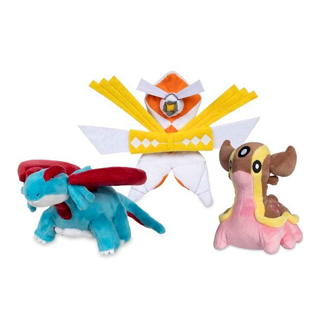 Salamence, Gastrodon & Kartana Sitting Cuties Plush Bundle