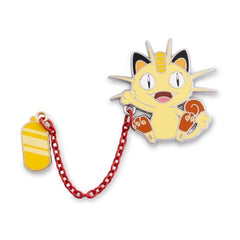 Meowth with Amulet Coin Pokémon Held Item Pin