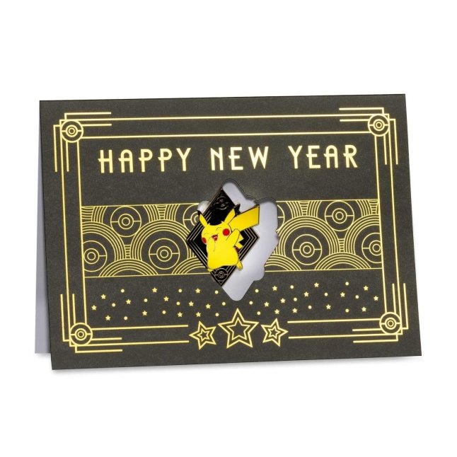 Pikachu Grand New Year Pokémon Pin & Greeting Card