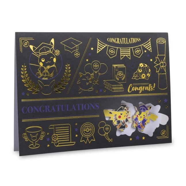 Graduation Pikachu Pokémon Pins & Greeting Card